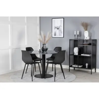 Round Dining Set Estelle, Polar