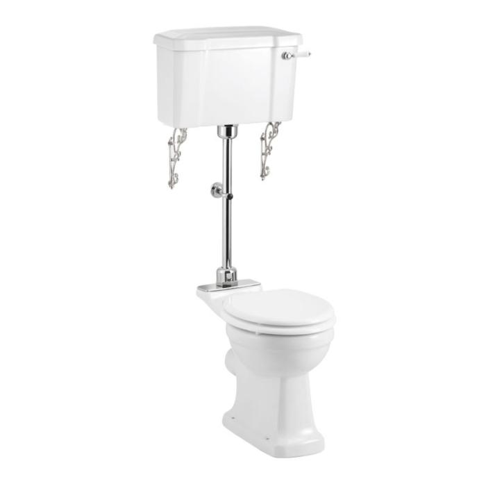 Toastol Mellanhög Förhöjd, Smal Cistern 44, Soft-close, Vred, Rörkit