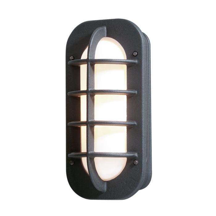Vägglampa Ute Loke E27 Svart