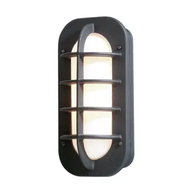 V&auml;gglampa Ute Loke E27 Svart