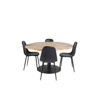 Round Dining Set Cirebon, Polar