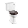 Toastol F&ouml;rh&ouml;jd med Smal Cistern 44, Soft-close, Spolknapp i Krom