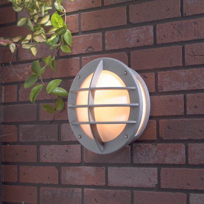 Vägglampa Ute Oden E27 Opal