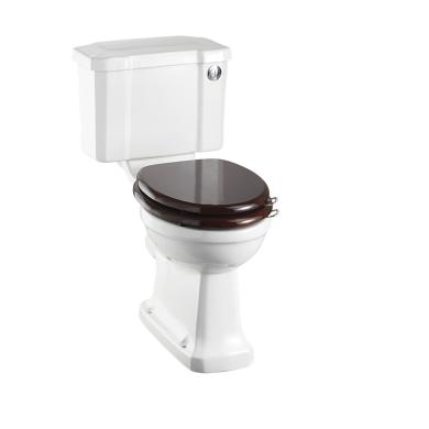 Toastol F&ouml;rh&ouml;jd med Smal Cistern 44, Soft-close, Spolknapp i Krom