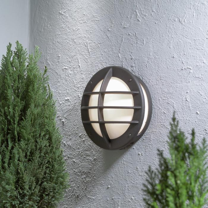 Vägglampa Ute Oden E27 Opal