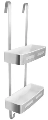 Dubbelhylla f&ouml;r Duschv&auml;gg Kullavik