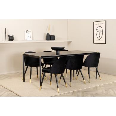 Rektangul&auml;r matgrupp Pelle, Velvet