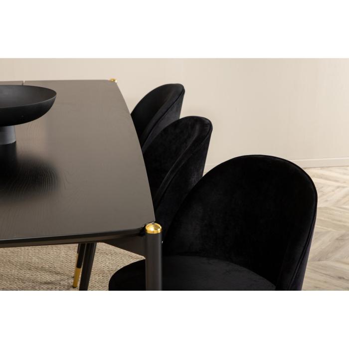Rektangulär matgrupp Pelle, Velvet