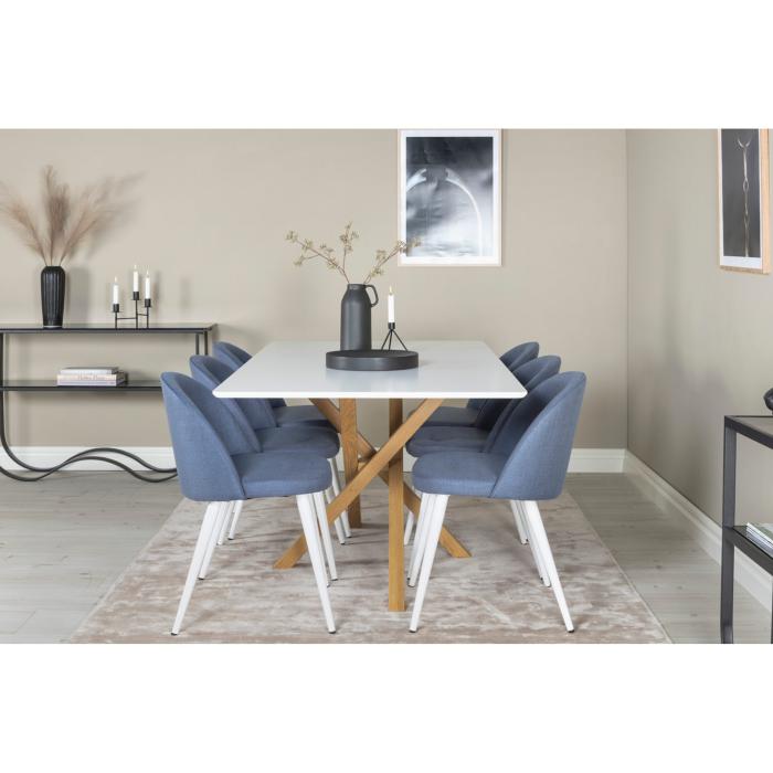 Rectangular Dining Set Velvet, Piazza
