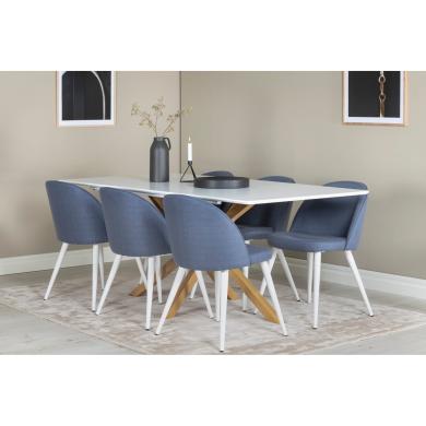 Rectangular Dining Set Velvet, Piazza