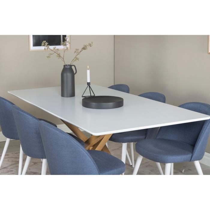 Rectangular Dining Set Velvet, Piazza