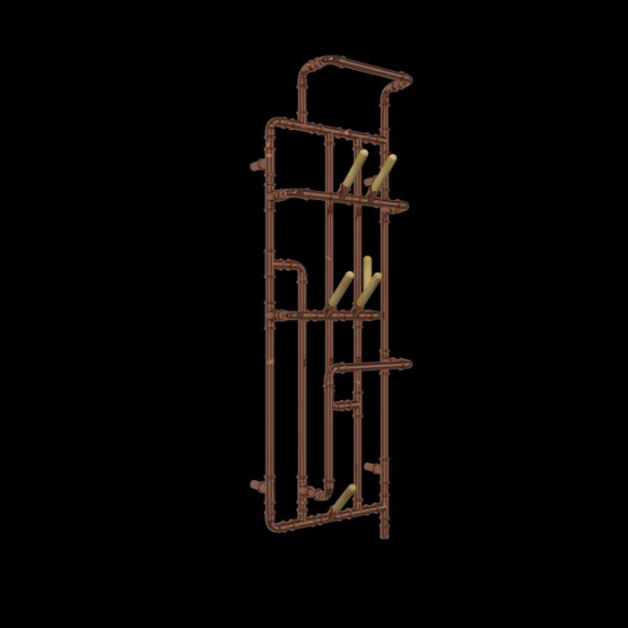 Handdukstork Pajak Elektrisk, Naturkoppar