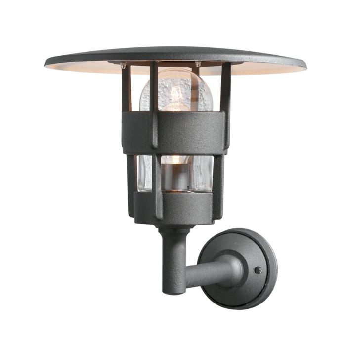Vägglampa Ute Freja E27 Mattsvart 40 cm