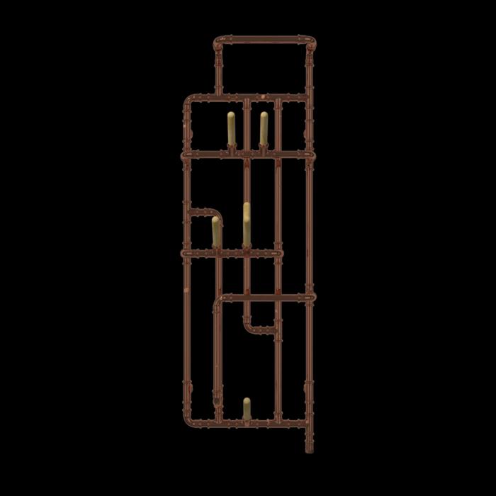 Handdukstork Pajak Elektrisk, Naturkoppar