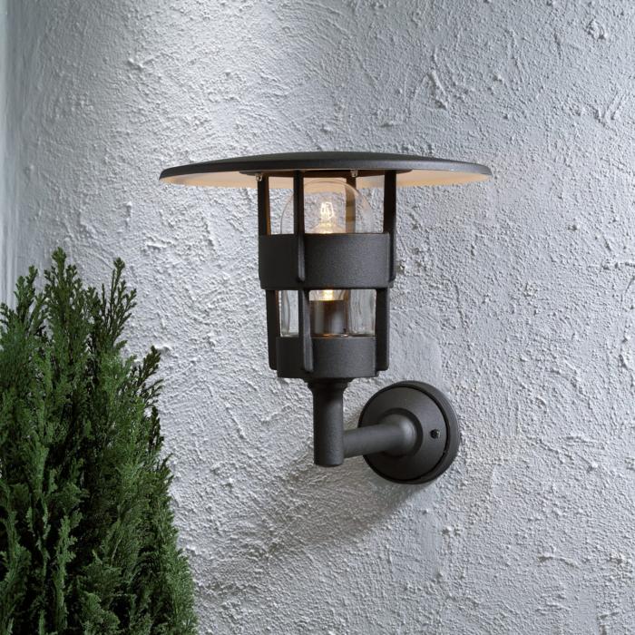 Vägglampa Ute Freja E27 Mattsvart 40 cm