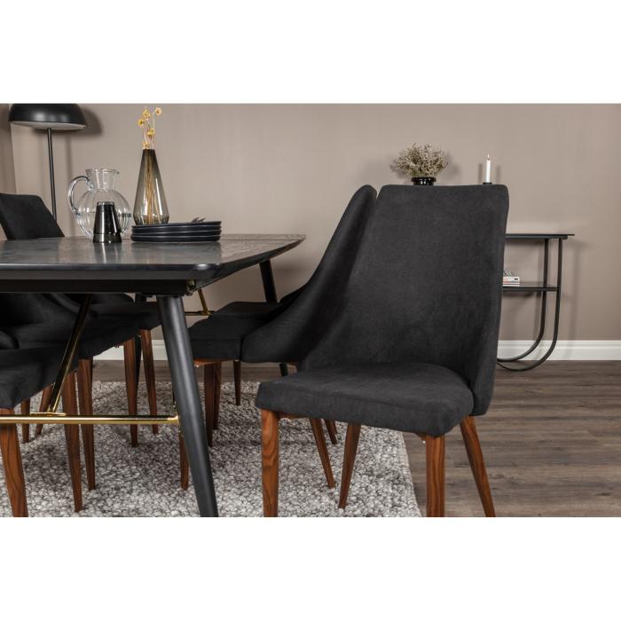 Rektangulär matgrupp Gold, Leone
