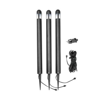Pollare Amalfi Svart 3-pack LED