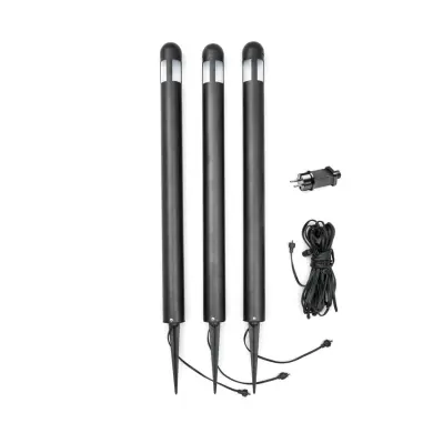 Pollare Amalfi Svart 3-pack LED