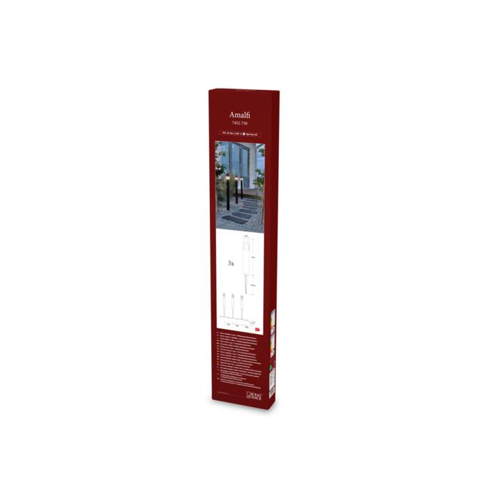 Pollare Amalfi Svart 3-pack LED
