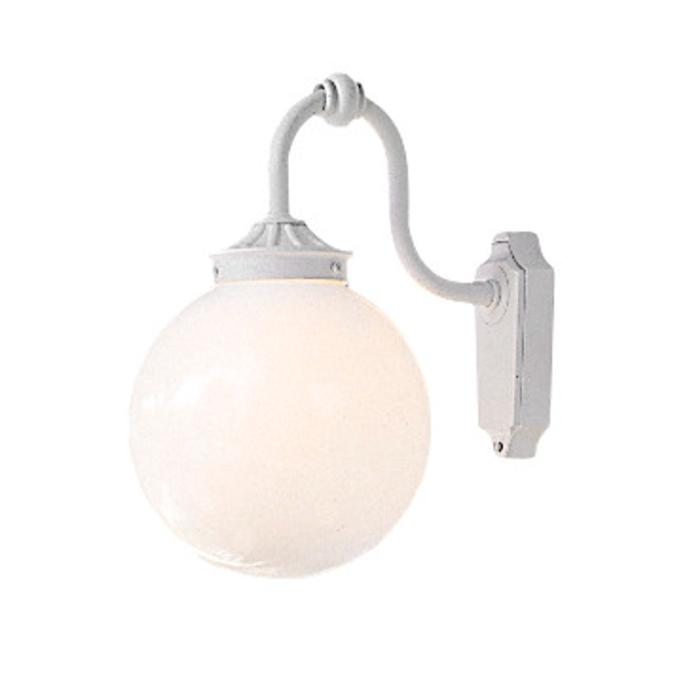 Vägglampa Ute Arcturus E27 Ner Mattvit/Opal