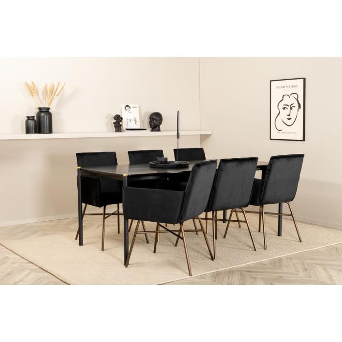 Rektangulär matgrupp Pelle, Petra