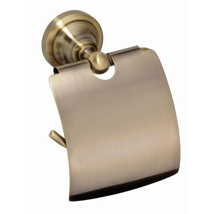 Toalettpappershållare CLASSIC BRONS med Lock
