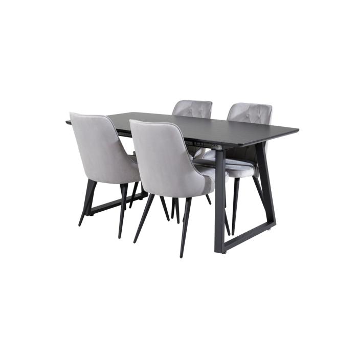 Rektangulär matgrupp Inca, Velvet Deluxe