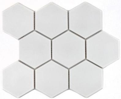 Mosaik Hexa White Matt 9,5x11