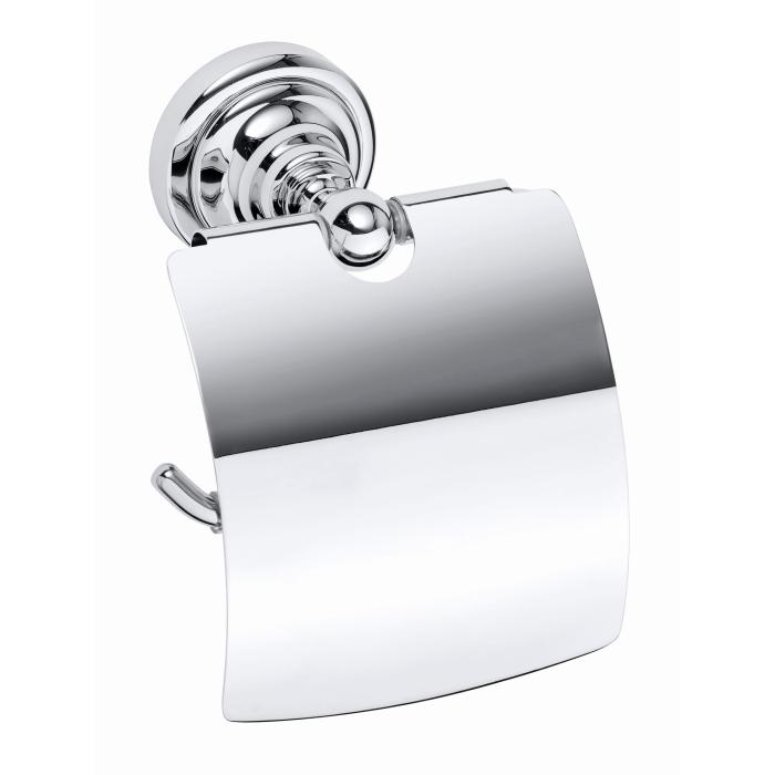 Toalettpappershållare CLASSIC KROM med Lock