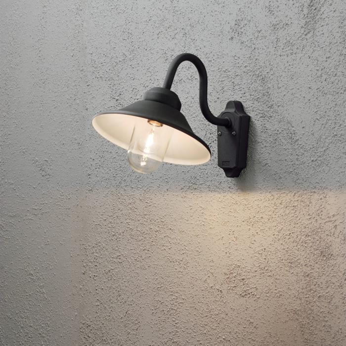 Vägglampa Ute Vega E27 Ner