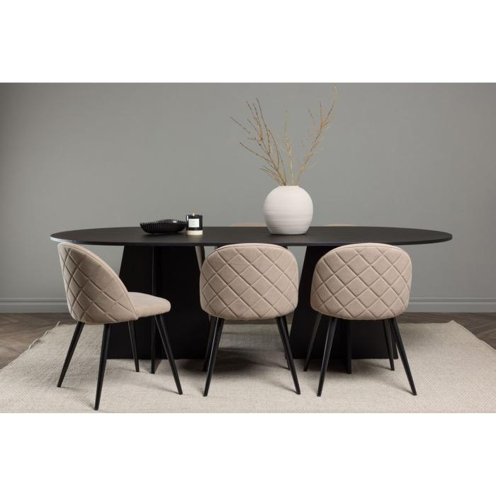 Rektangulär matgrupp Bootcut, Velvet