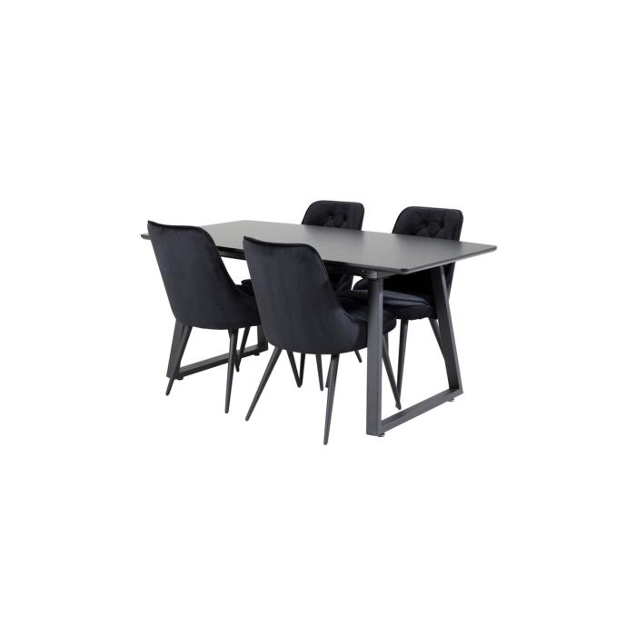 Rektangulär matgrupp Inca, Velvet Deluxe