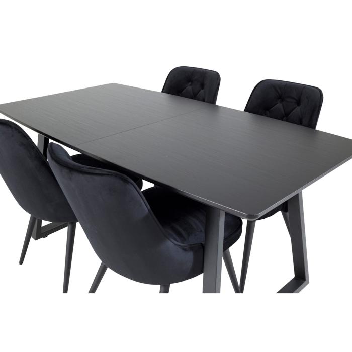 Rektangulär matgrupp Inca, Velvet Deluxe