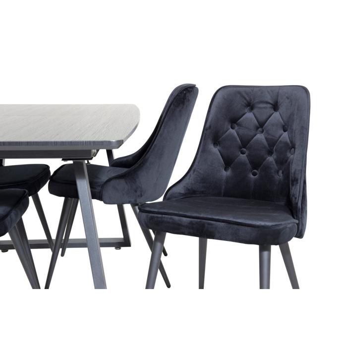Rektangulär matgrupp Inca, Velvet Deluxe
