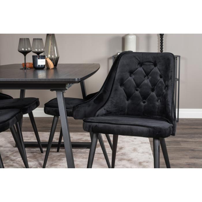 Rektangulär matgrupp Inca, Velvet Deluxe