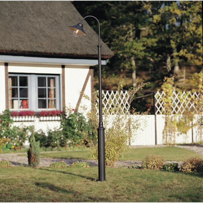 Trädgårdslykta Vega E27 Mattsvart