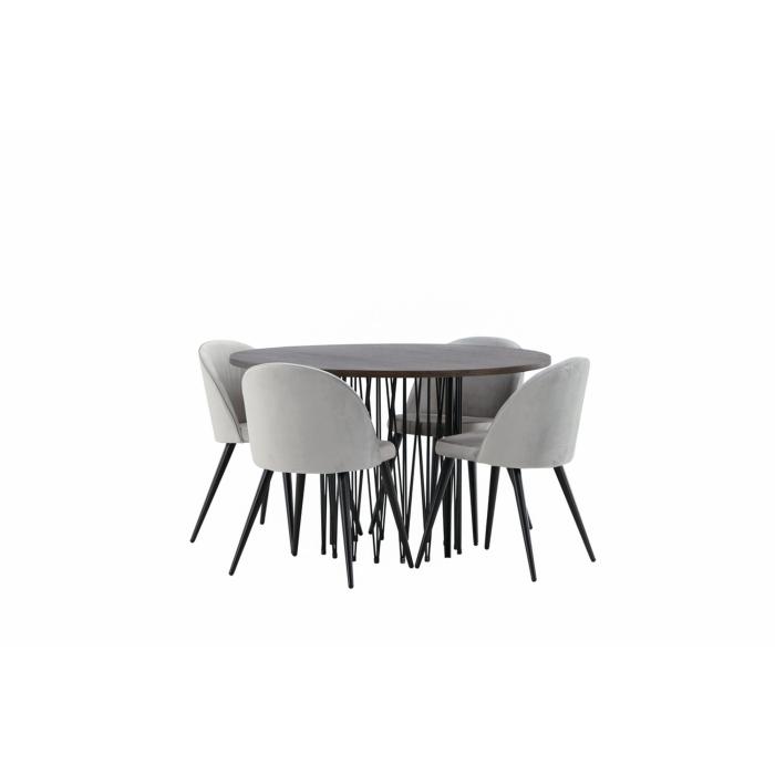 Rund matgrupp Stone, Velvet
