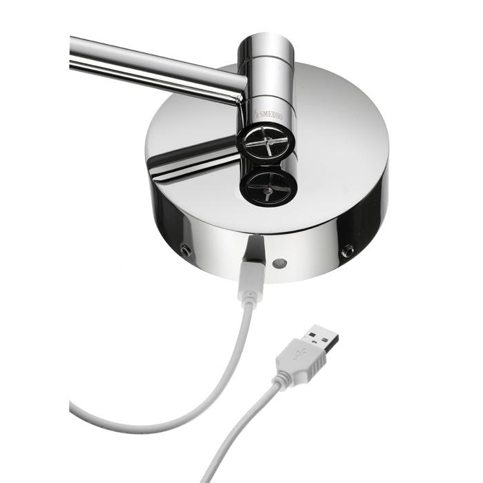 Smink- & Rakspegel Outline x7 LED Krom Väggmontering