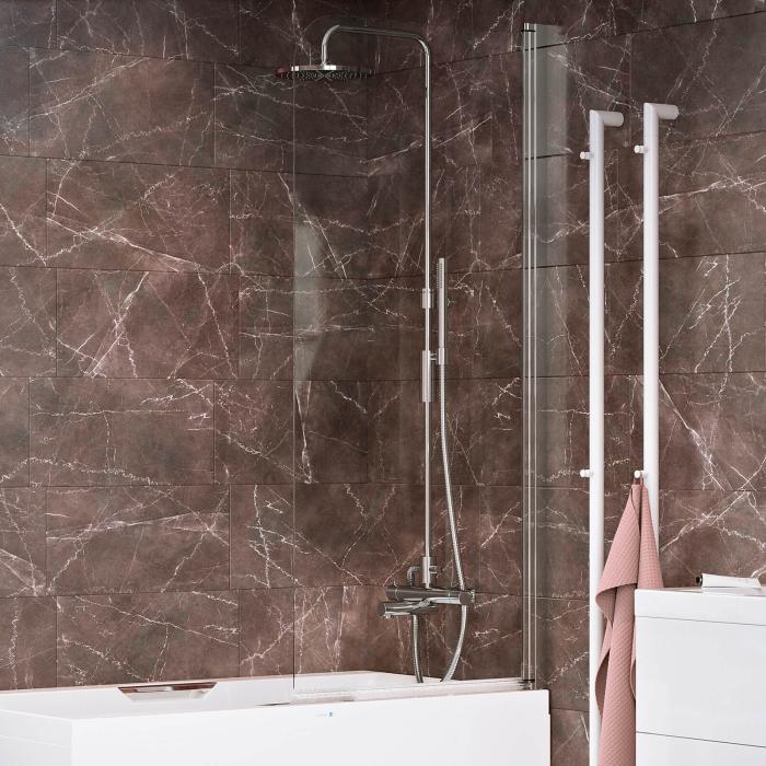 Badkarsblandare Solfors med Takdusch och Pip