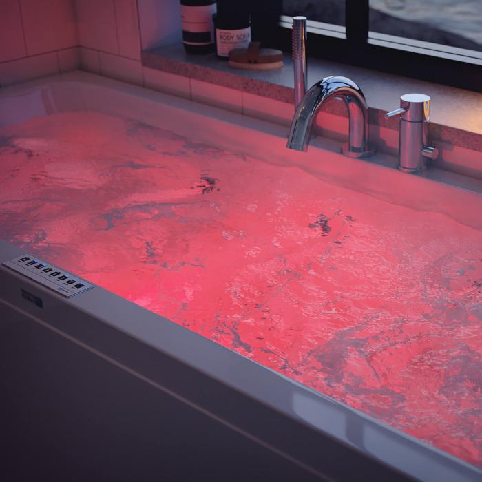 LED-belysning med Ljusterapi RGB för Specifika Badkar från Nordhem