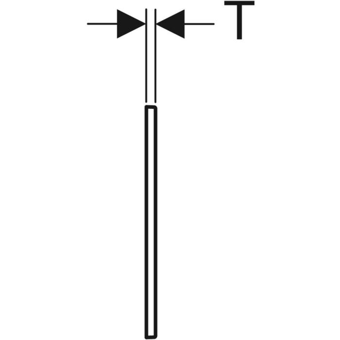 Ram till Omega 60 Easy-to-Clean Förkromad