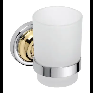 Tandborsth&aring;llare CLASSIC KROM/GULD Enkel