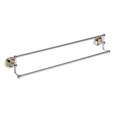 Handduksh&auml;ngare CLASSIC KROM/GULD Enkel