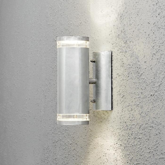 Vägglampa Ute Modena GU10 Dubbel Transparent