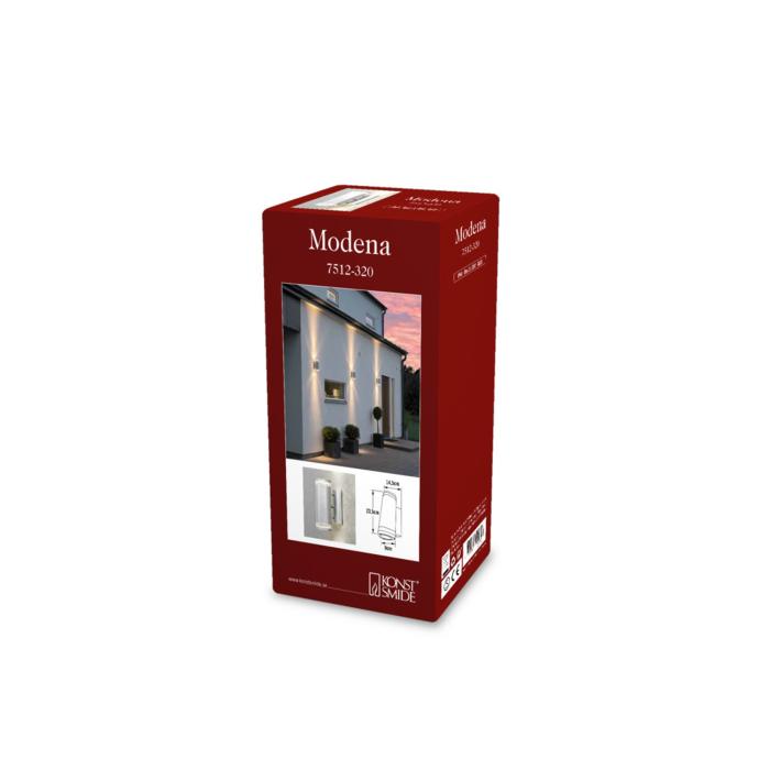Vägglampa Ute Modena GU10 Dubbel Transparent