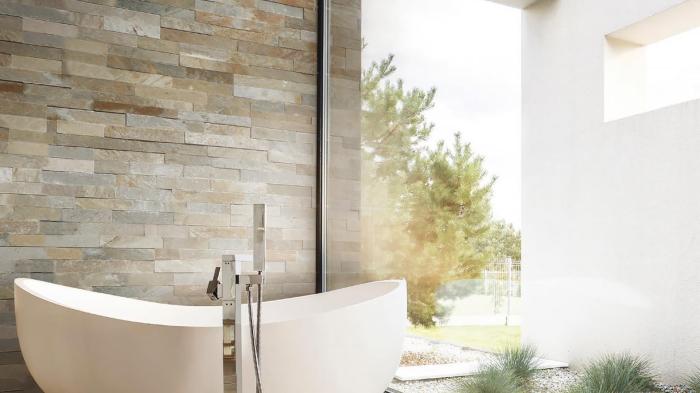 Väggskiffer Quarzite Beige 60x15