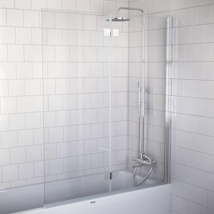 Badkarsvägg Gotland II Krom