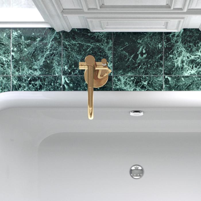 Badkarsblandare Golvstående Storfors med Handdusch