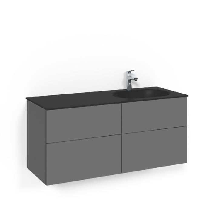 Kommod Crown 1200 Glastvättställ Edge