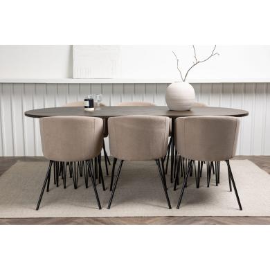 Rektangul&auml;r matgrupp Stone, Berit